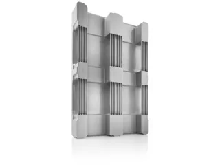 hygiënepallet,HDPE,HxLxB 160x1200x800mm,draagverm. stat. 7500kg - 5