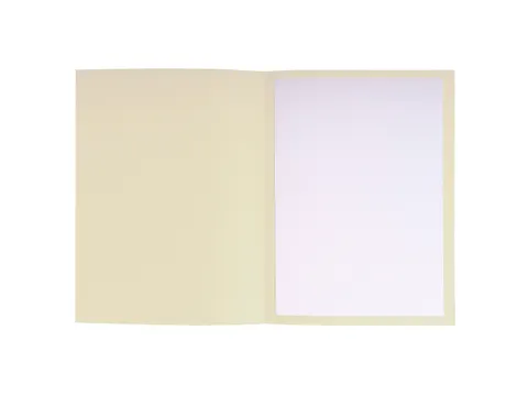 Pleidooimappen ""Voor/Tegen"" Versterkt Karton 25x32cm Ivoor