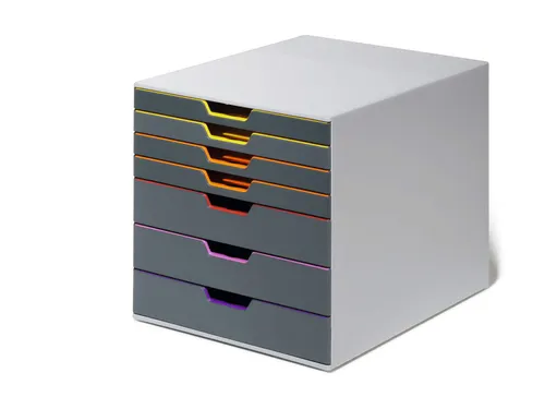 Ladenbox Durable Varicolor 7 laden grijs