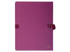 Map uitrekbare rug+klep papier bordeaux