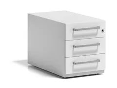 mobiel ladeblok,HxBxD 495x420x775mm,3lade(n),m. beugelgreep,cil.-slot