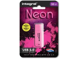 Integral Neon Usb-Stick 3.0, 32Gb, Roze