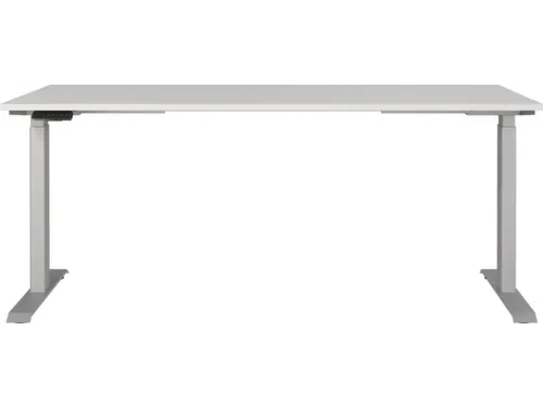Elektrisch ihv bureau,HxBxD 720-1200x1800x800mm,blad lichtgrijs