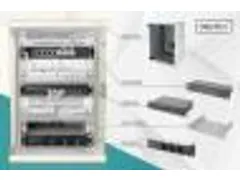 Netwerk Set 254mm 10 inch 9HE 312x300mm Grijs En Div. Componenten