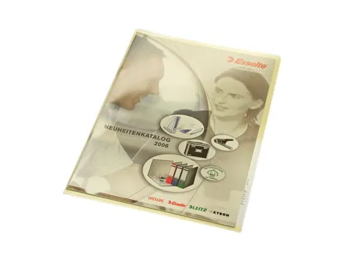 L-map Leitz premium A4 0.15mm PVC geel