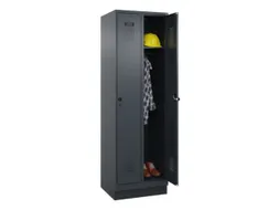 locker,HxBxD 1950x600x500mm,2vak,vak B 300mm,draaigrendel,sokkel