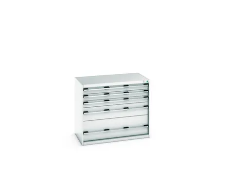 ladekast 900x1050x650mm 5laden zware lasten RAL7035 front RAL7035