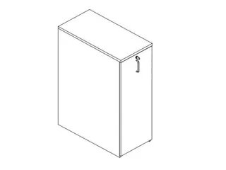 dossierkast,HxBxD 1155x400x800mm,NE-esdoorn - 1
