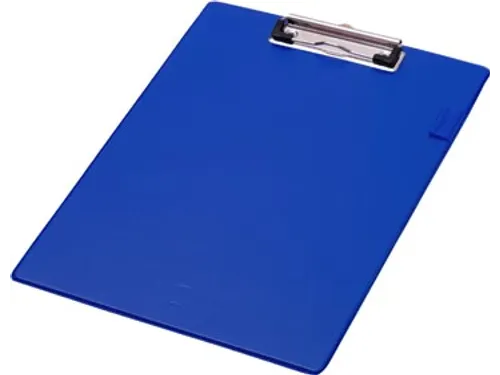 Klemplaat A4 PVC Blauw