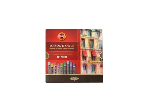 Pastelkrijt Koh-I-Noor Toison 8514 rond 24 stuks assorti
