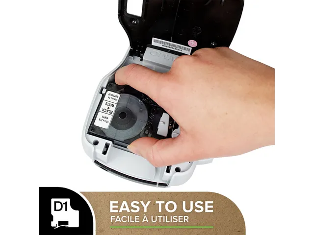 Labeltape Dymo 45806 D1 S720860 19mmx7m zwart op blauw