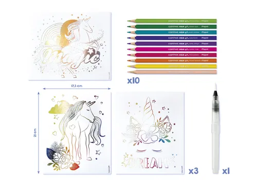 Hobbyset Maped Creativ Aqua'Art eenhoorn 14-delig assorti