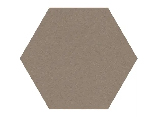 Prikbord Zeshoek Bruin Kleur 2208 Bulletin Paneel Ø 60cm frameloos