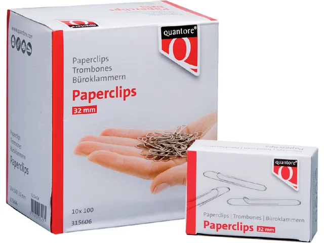 Paperclip Quantore R2 32mm kort