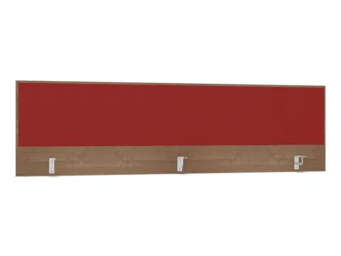 opzetpaneel,v. bureau,aanbouw achter,B 2000mm,NT-cherry,BN4011-rood