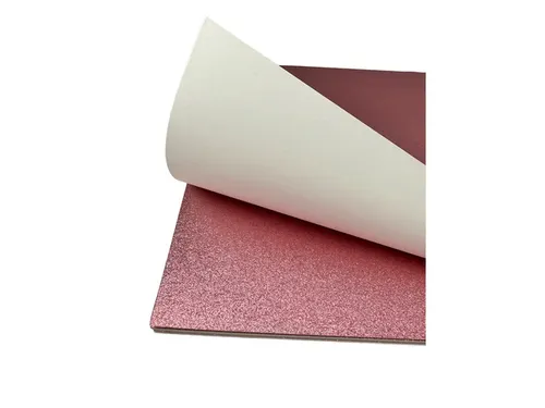 Glitterkarton Kangaro oud roze 50x70cm pak à 10 vel