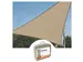 Voile solaire perméable triangulaire 3,6x3,6x3,6m Champagne
