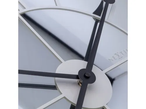 Spiegelklok - 56cm - Stille wandklok - Landelijk - Wit - NeXtime - "Cl