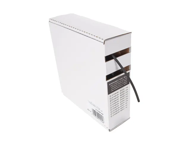 Thermische Krimpkous 2:1 - 2.5mm - Zwart - 15m