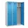 locker voor scheiding van kleding,HxBxD 1850x1200x500mm,3vak