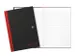 Notitieboek Oxford Black n' Red A4 96vel ruit 5mm zwart