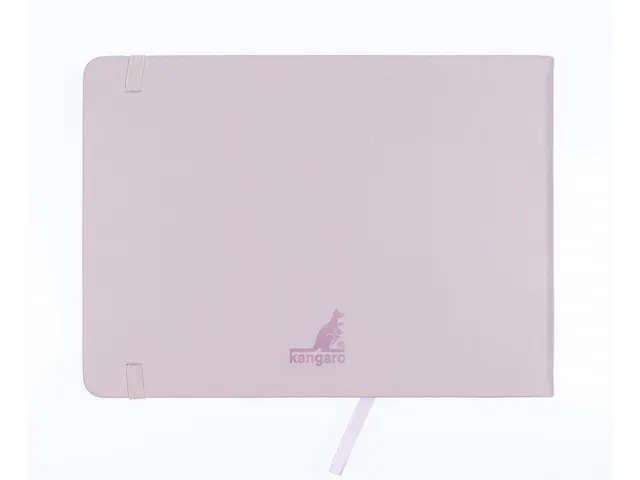 Schetsboek Kangaro A5 landscape violet PU HC 80 blad 140gr roomwit met