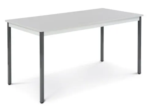 Tafel Vierkant 160x80 Cm Rechthoekig Frame Antraciet Blad Grijs