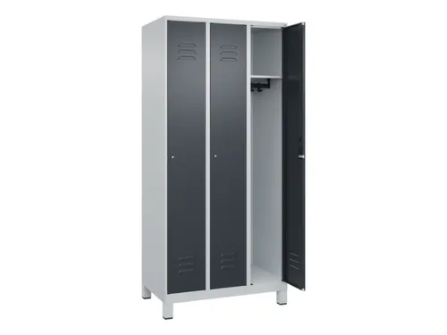locker,HxBxD 1950x900x500mm,3vak,vak B 300mm,cil.-slot,voeten