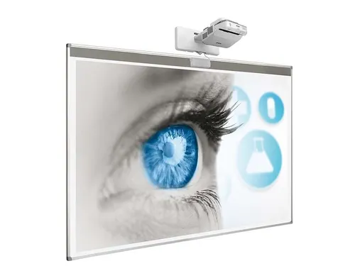 Projectiebord 128x201cm Enkelvlaks 16:10 mat wit finger touch