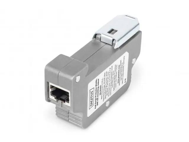 PoE overspanningsbeveiliging (RJ45), DIN-railmontage, binnen