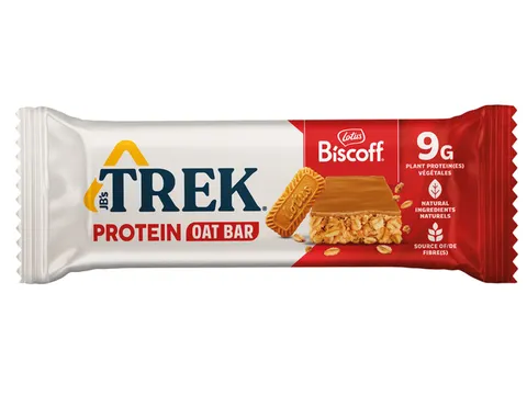 Biscoff Lotus Vegan Proteïnereep Trek havermout 50 gram
