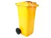 Container met rozet 120 Liter Geel