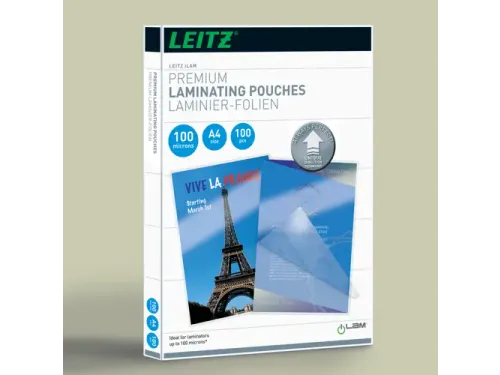Lamineerhoes Leitz Ilam A4 100 micron glanzend 100 Stuks