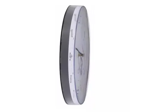 HORCLAS zwarte wandklok. 25 cm laag geluidsniveau.