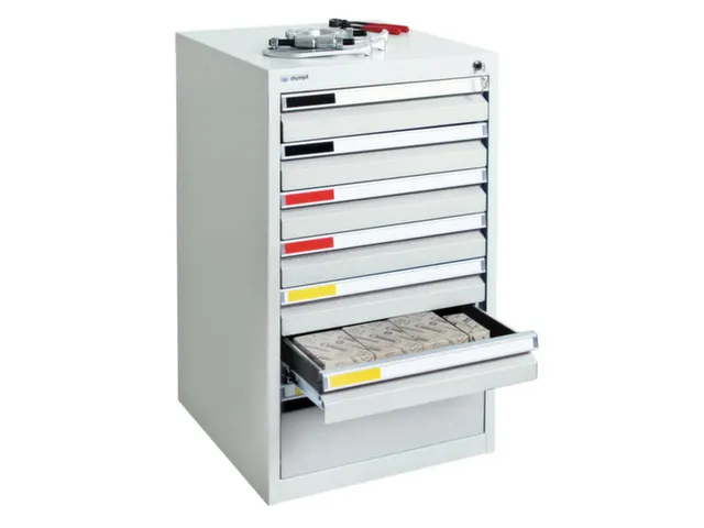 Ladekast Hxbxd 900x500x500mm 7 Laden Romp Ral7035