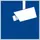 aanwijzingsbord,Aanwijzing videobewaking,PVC,blauw/wit,om te verlijmen