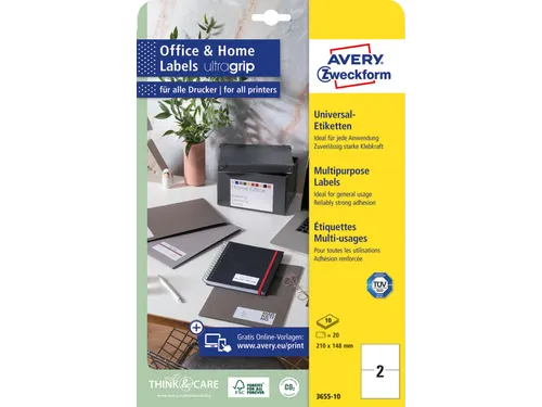 Universele Etiketten 210X148Mm Wit Permanent