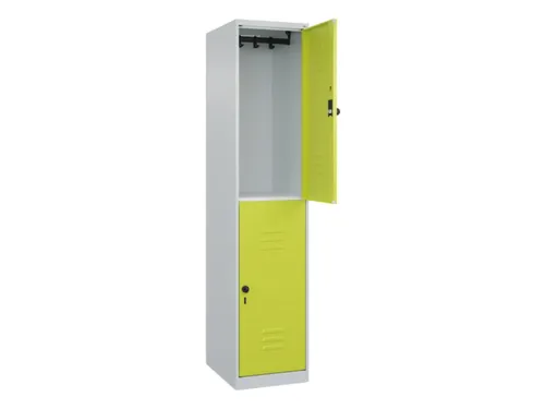 dubbeldekse locker,HxBxD 1850x400x500mm,1x2vak.,vak B 400mm
