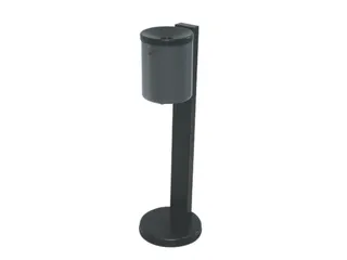 Staande asbak,H 825mm,staal,romp grafiet - 2