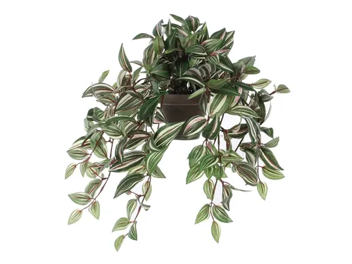 Kunstplant Mica Tradescantia hangend groen 45x25cm