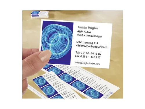 Visitekaart Avery Zweckform C32010-25 85x54mm 185gr 250 stuks