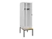 locker voor scheiding van kleding,HxBxD 2120x600x815mm,2vak