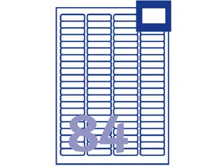 Etiket Avery J8656-25 46x11.1mm Inkjet wit 2100 stuks - 3