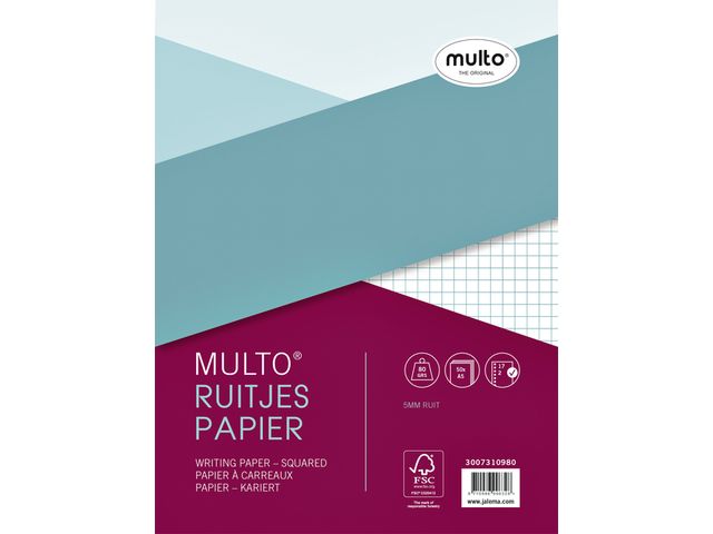 Interieur Multo 17-Gaats Ruit 5mm 80gr 50vel | TabbladenShop.nl