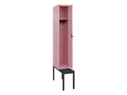locker met bank,HxBxD 2120x300x815mm,1vak,vak B 300mm,draaigrendel