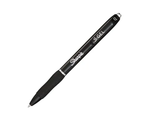 Gelschrijver Sharpie S-Gel Medium punt 0.7mm Zwart blister à 3 stuks