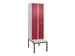 locker voor scheiding van kleding,HxBxD 2120x600x815mm,2vak