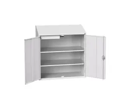 lessenaarkast 1130x1050x550mm 2 legborden 1 lade RAL7035