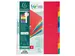 Tabbladen glanskarton 225g 10-delig A4 maxi Assorti
