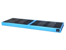 Platte Bodemopvangbak Opvangvolume 300l Pe 150x 2610x 895mm Pe-Pallet